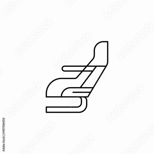 cabin seat icon sign vector