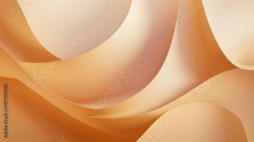 Smooth Metallic Surface Background with Polished Gradient Texture in Modern Style.