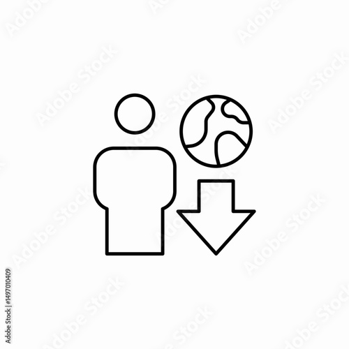 global transfer icon sign vector