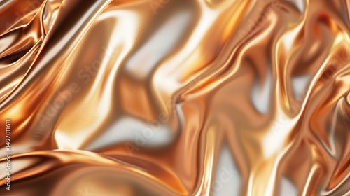 Smooth Metallic Surface Background with Polished Gradient Texture in Modern Style.