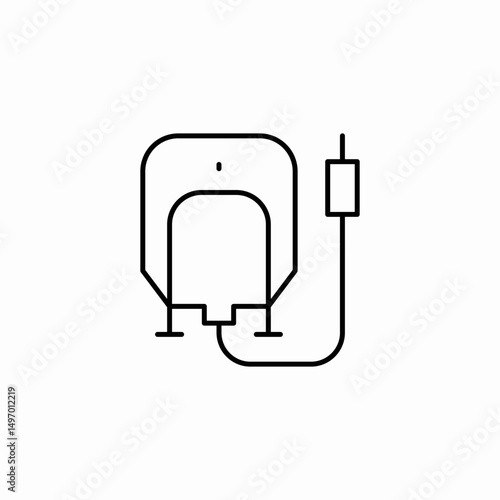iv drip fluid icon sign vector
