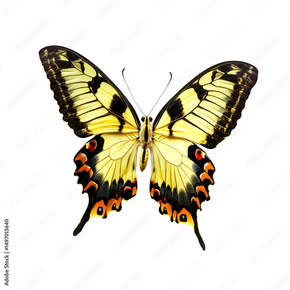 Fototapeta premium Butterfly – Colorful Insect Isolated PNG