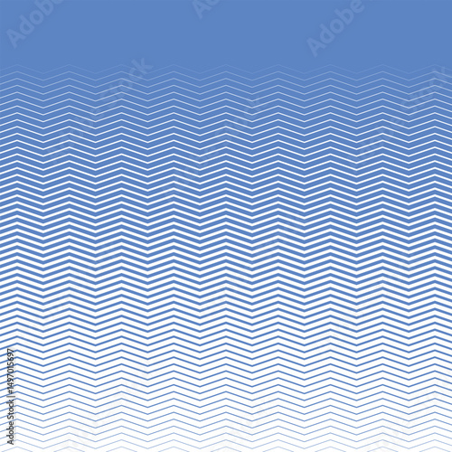 Blue zig zag line stripes abstract background