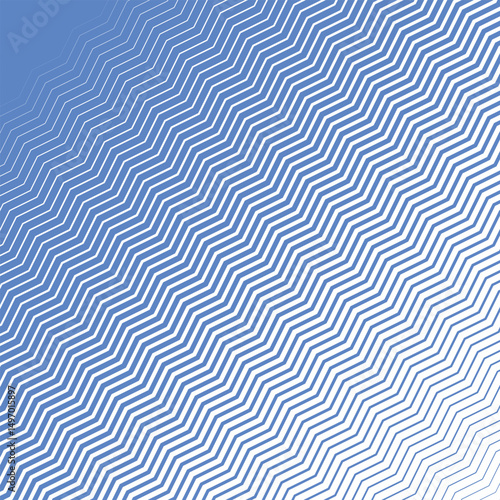 Blue zig zag line stripes abstract background