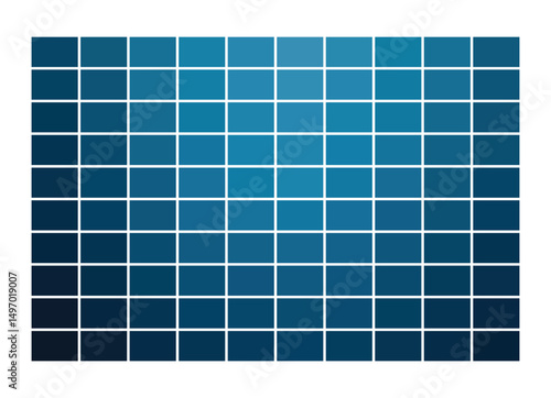  Trendy blue ocean water palette with deep shadows and soft tints. Ideal for modern print tests, branding, digital art, and vibrant vector designs.