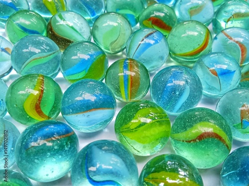 A marbles isolated on a white background 