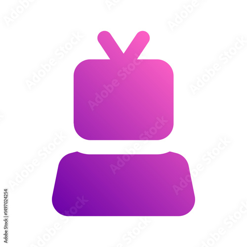 journalist gradient icon