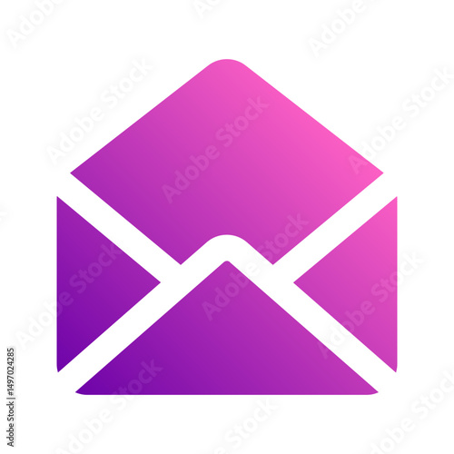 open mail gradient icon