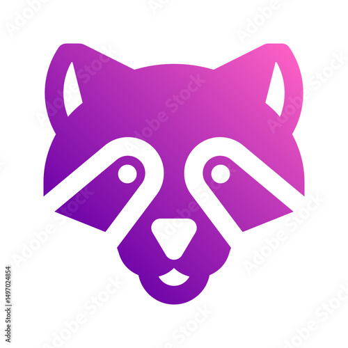 racoon gradient icon