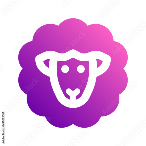 sheep gradient icon