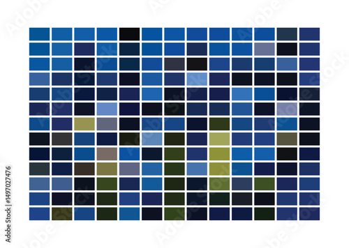  Trendy blue ocean water palette with deep shadows and soft tints. Ideal for modern print tests, branding, digital art, and vibrant vector designs.