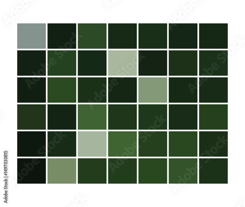 Tints and Shadows Color grren
 Fresh green color palette with rich shadows and soft tints. Perfect for modern branding, print tests, natural designs, and trendy vector artwork.

