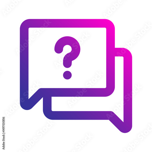 interview gradient icon