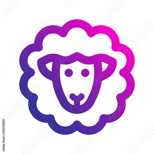 sheep gradient icon