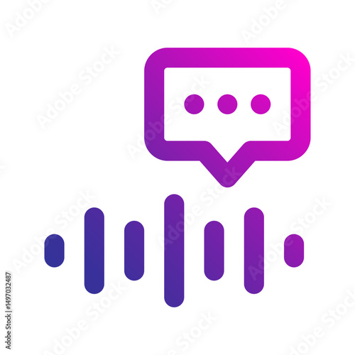 voicemail gradient icon