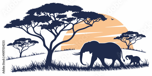 elephants in the forest