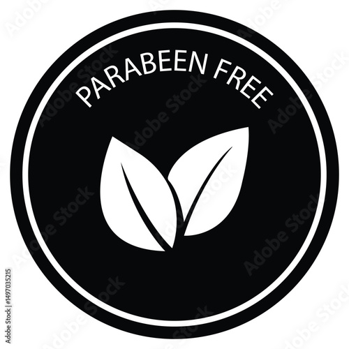 Parabens Free Icon. Vector icon design