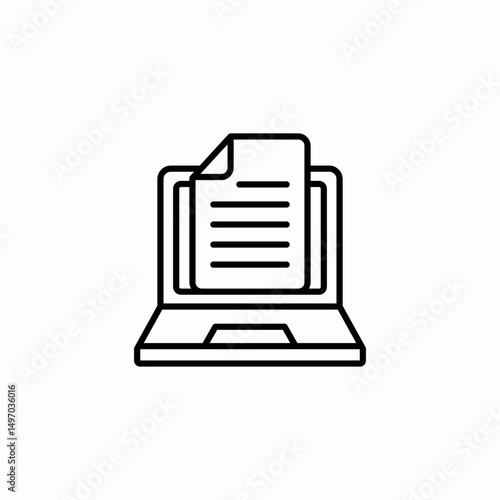 edit document icon sign vector