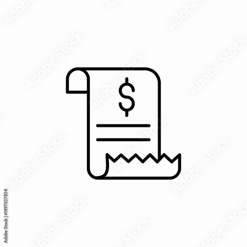 invoice payment icon sign vector