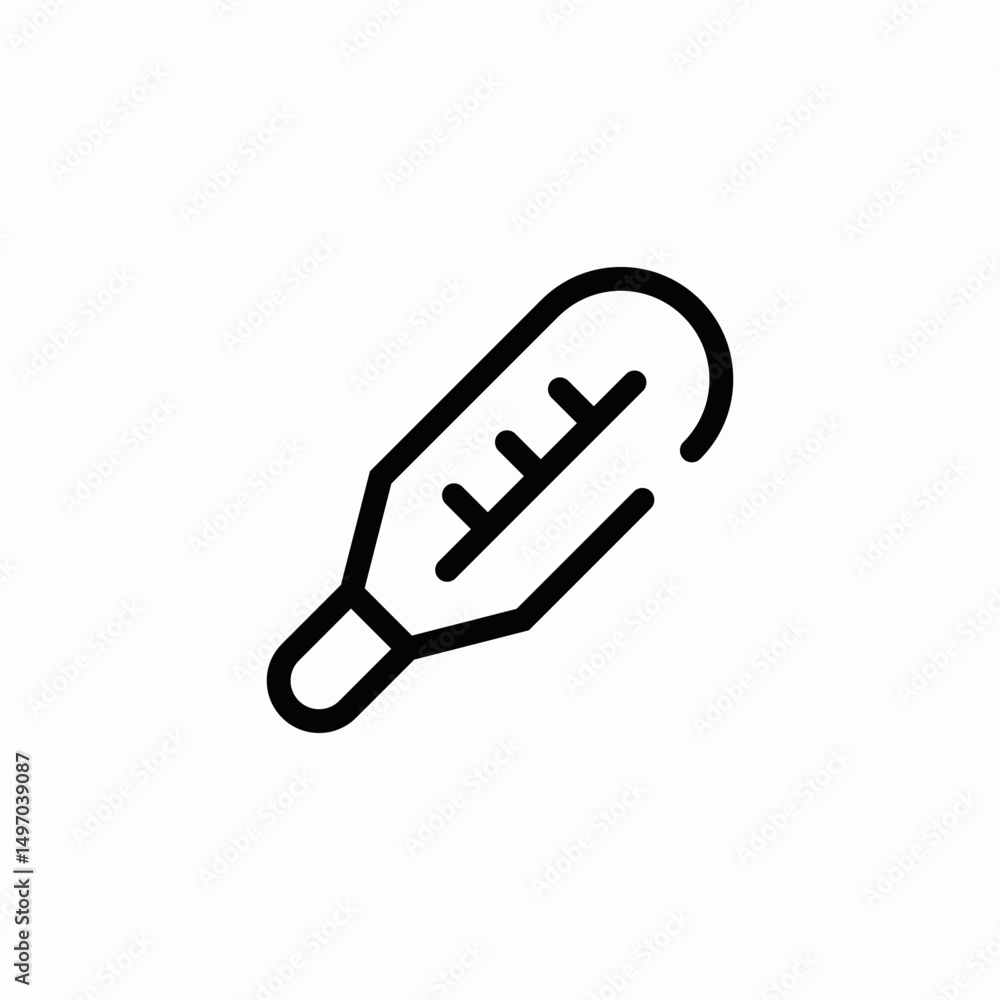 medical thermometer icon sign vector medical thermometer icon sign vector