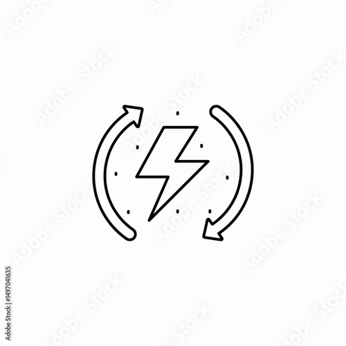 renewable energy icon sign vector