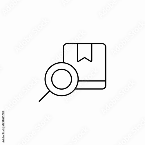 search package icon sign vector