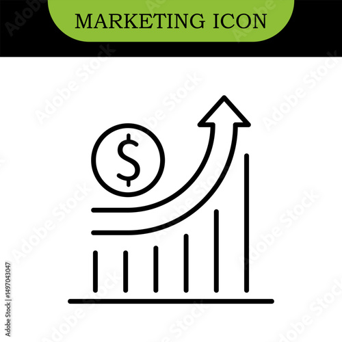 Digital Marketing Line Editable Icons set. Vector illustration in modern thin line style of online business related icons: advertisement, sales, content analysis, and more