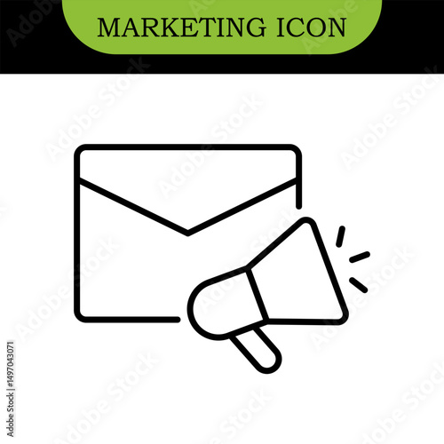 Digital Marketing Line Editable Icons set. Vector illustration in modern thin line style of online business related icons: advertisement, sales, content analysis, and more