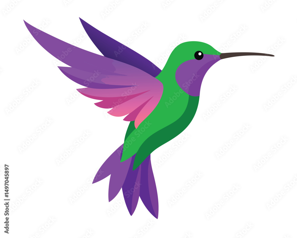 a vivid watercolor of a violet crowned hummingbird with its bright feathers a vivid watercolor of a violet crowned hummingbird with its bright feathers