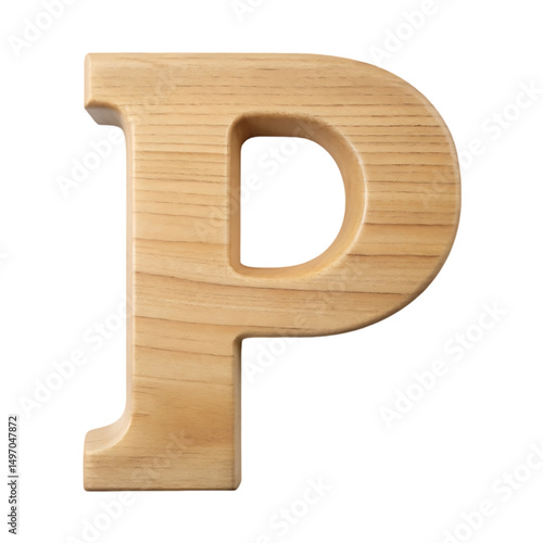 Wooden Letter P - Craft Supply