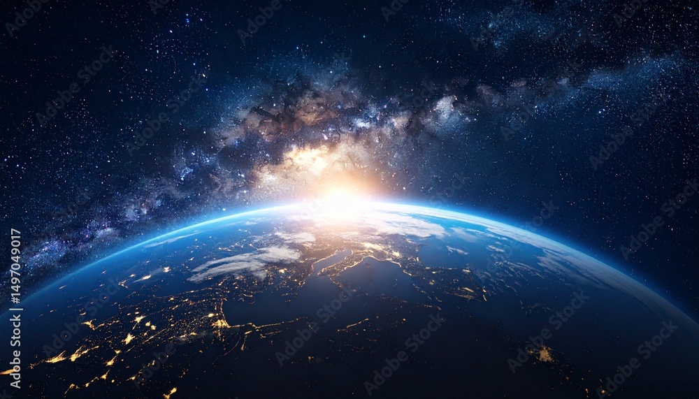 Fototapeta premium planet earth in space