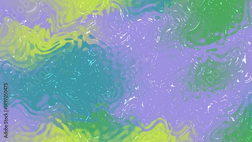 Colorful Abstract Waves of Purple Green and Blue Creating Dynamic Artistic Texture