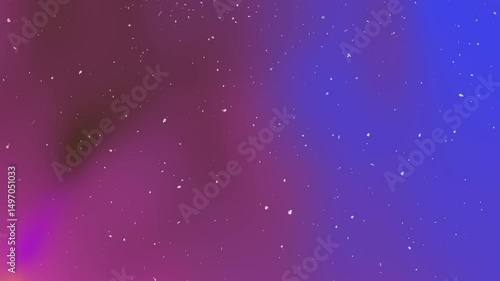 Colorful Cosmic Background of Stars and Nebulae in Purple and Blue Shades