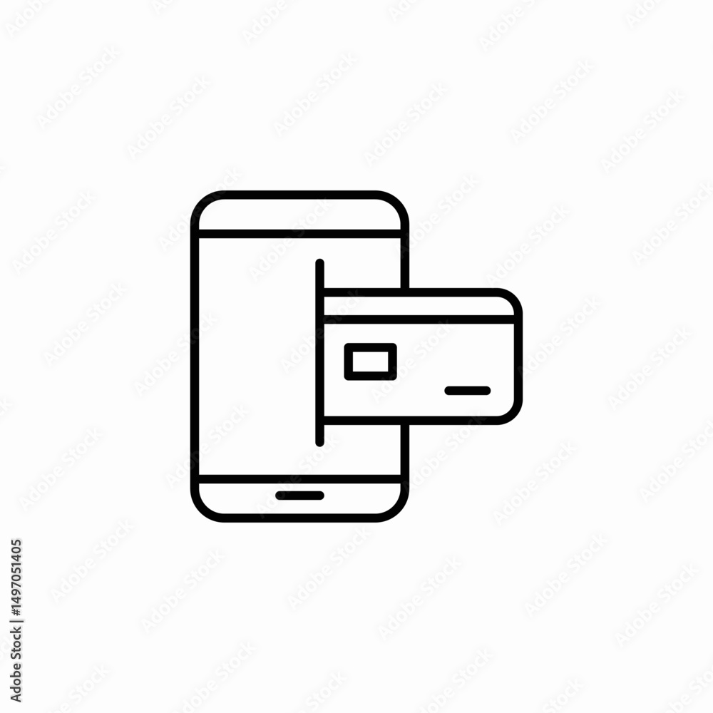 mobile payment icon sign vector mobile payment icon sign vector