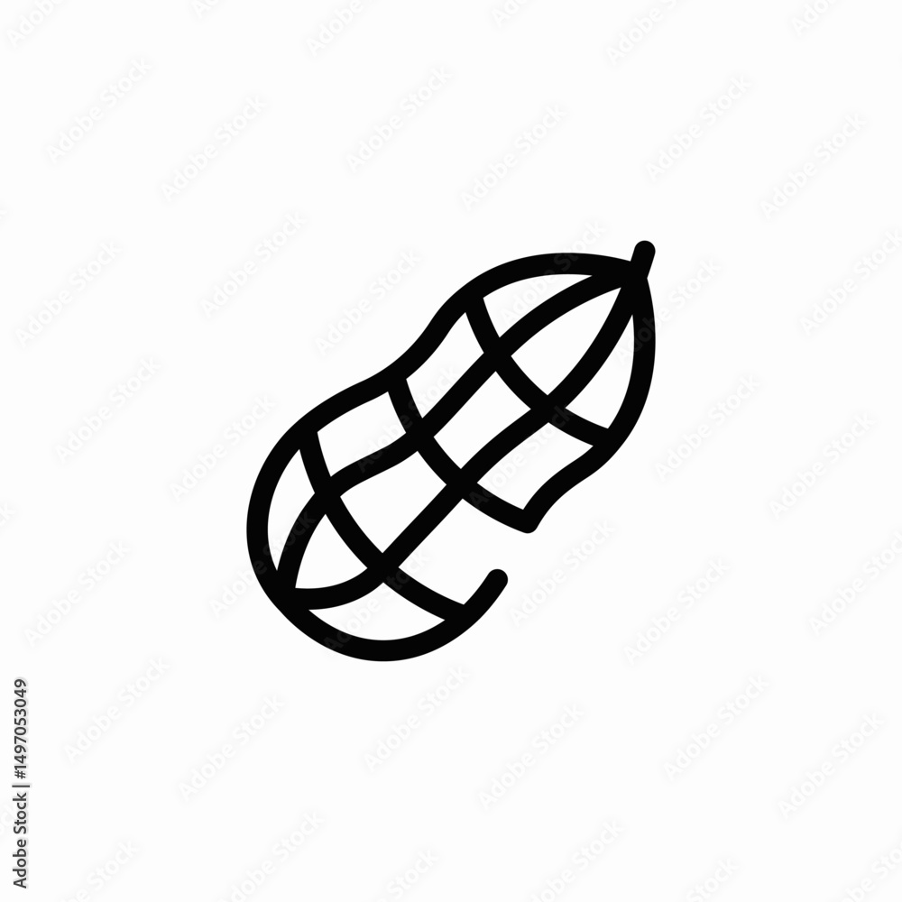 peanut allergy icon sign vector peanut allergy icon sign vector