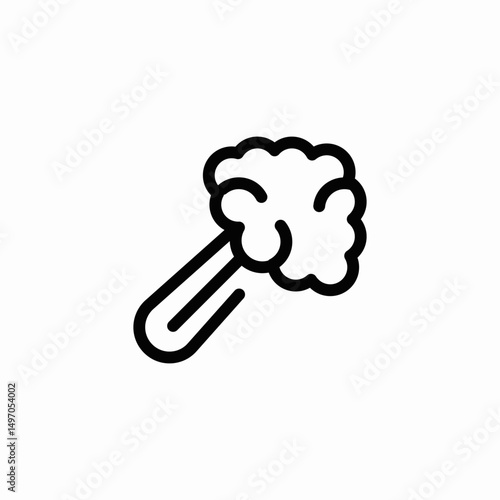 raw broccoli icon sign vector