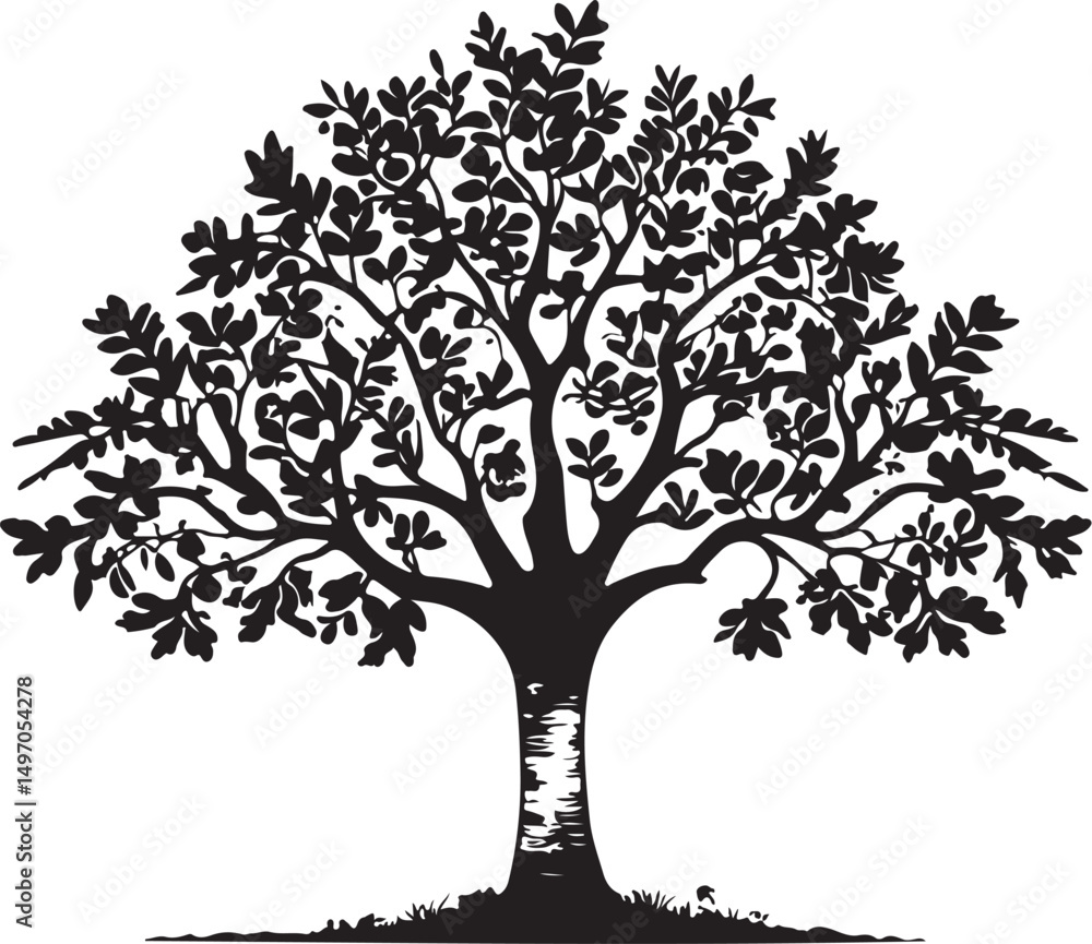Obraz premium Tree Silhouette Bundle – 6 Designs