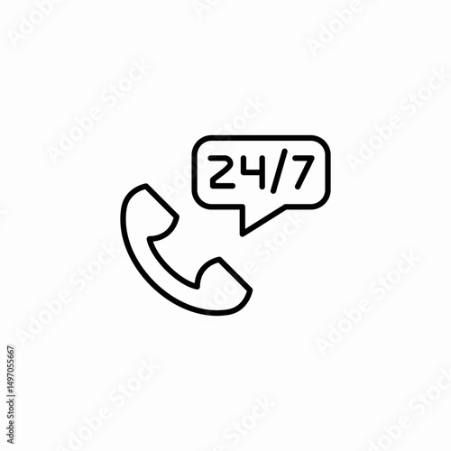 support call icon sign vector