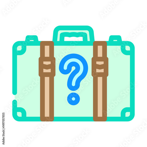 lost found information color icon vector illustration
