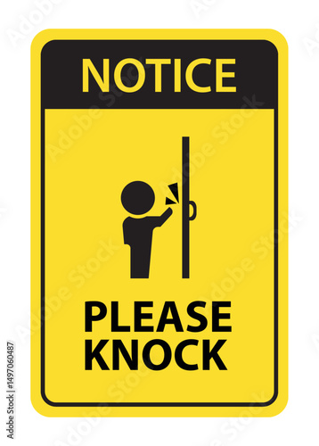 please knock sign