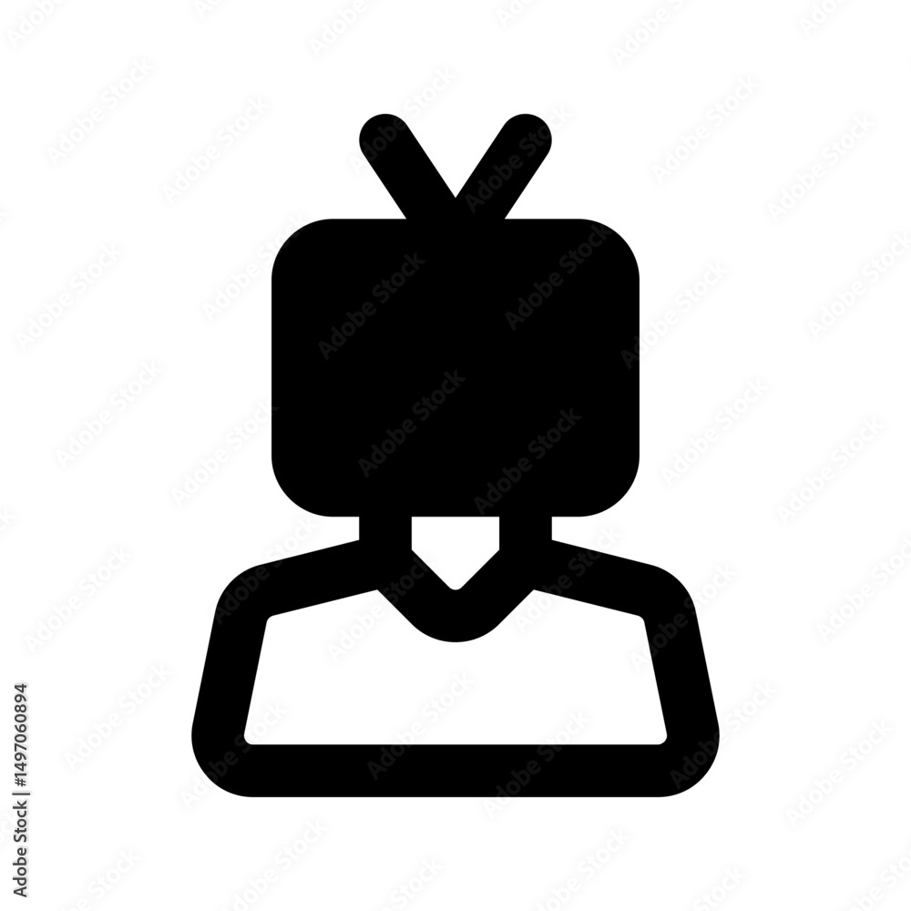 Obraz premium journalist line icon
