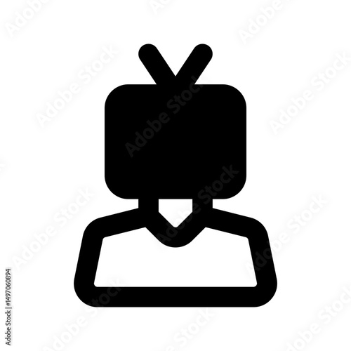 journalist line icon