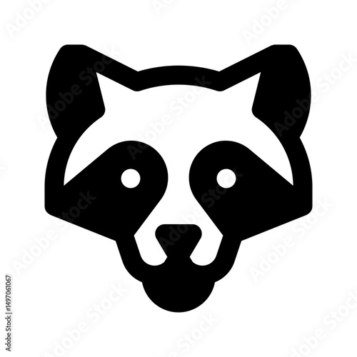 racoon line icon
