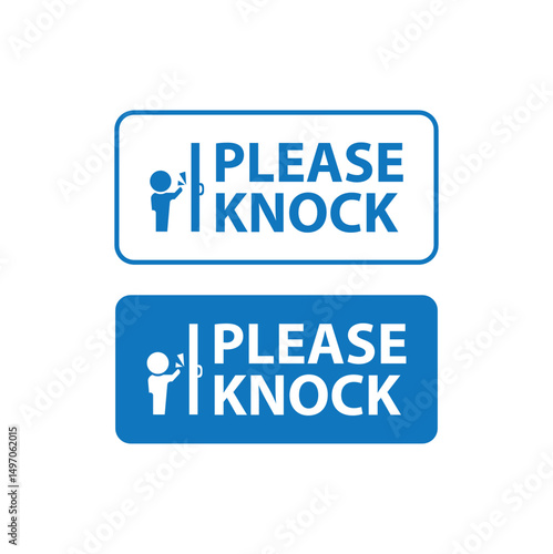 please knock sign