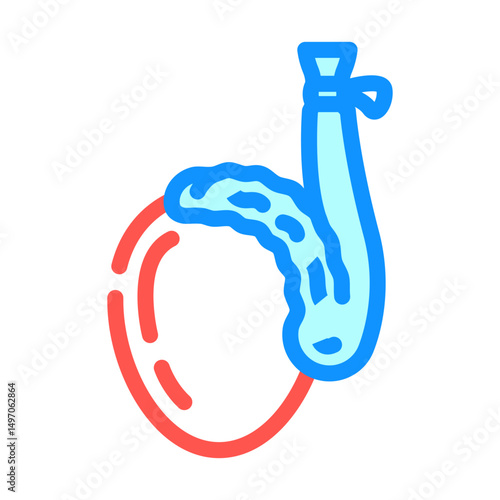 vasectomy urology color icon vector illustration