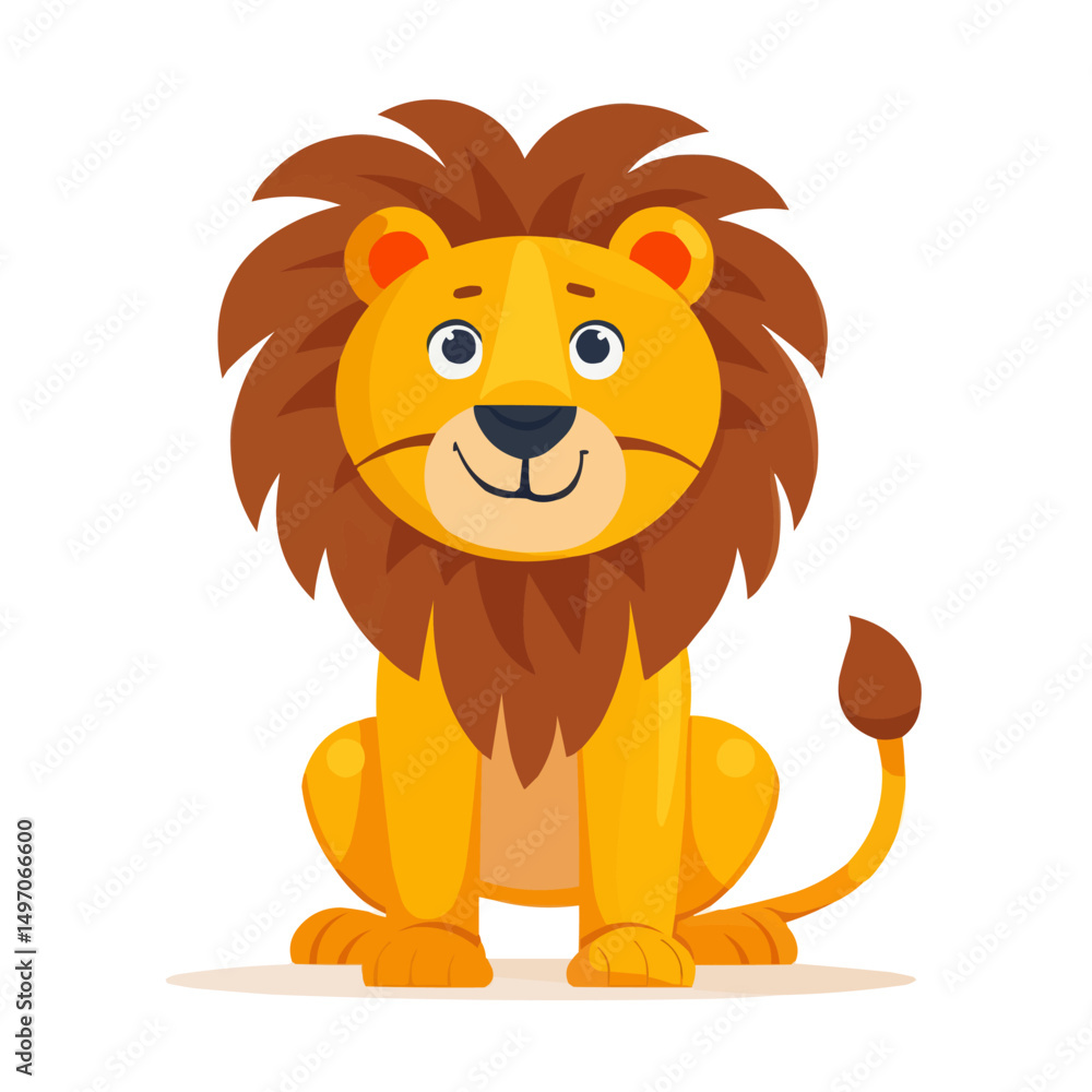 cute funny cartoon lion cute funny cartoon lion