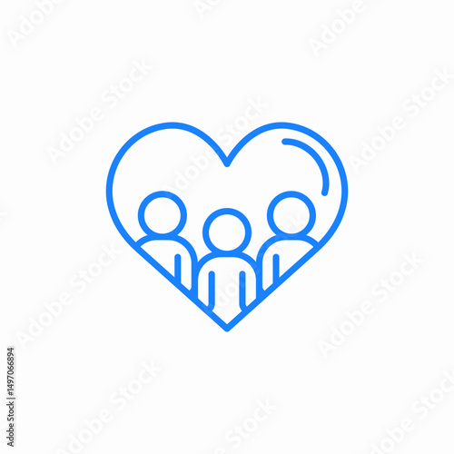 community care icon sign vector