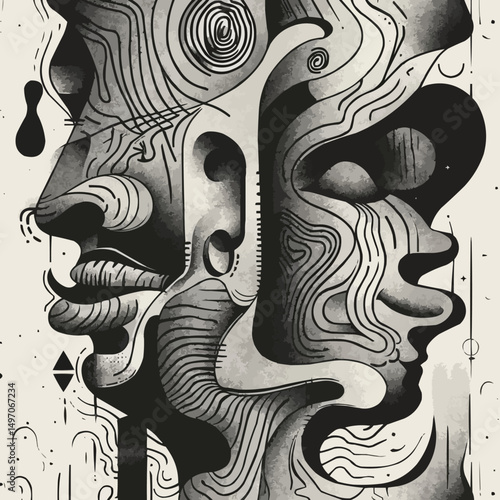 art, idea, abstract, imagination, concept, psychology, human, illustration, painting, consciousness, psychiatry, psyche, soul, print, design, mind, intellect, understanding, artwork, composition, thou
