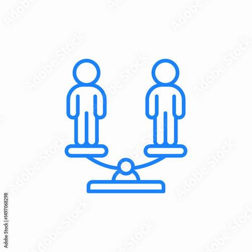 fairness balance icon sign vector