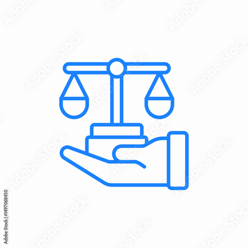 fairness support icon sign vector